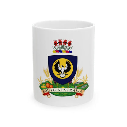 Coat of arms of South Australia - White Coffee Mug-11oz-Go Mug Yourself