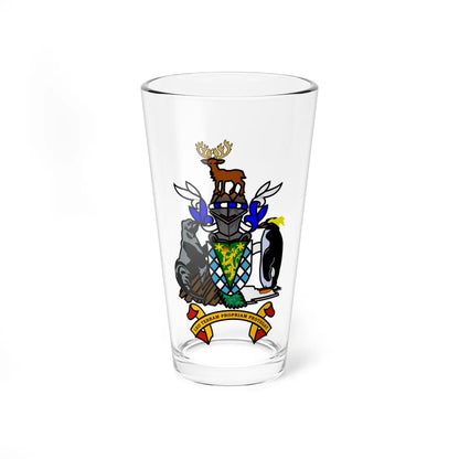 Coat of arms of South Georgia and the South Sandwich Islands (United Kingdom) (Coat of Arms) Pint Glass 16oz 16oz - Go Mug Yourself