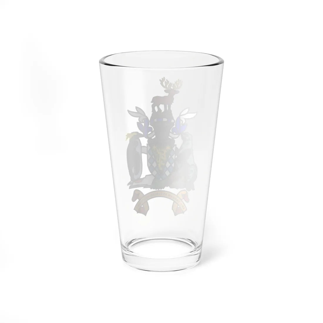 Coat of arms of South Georgia and the South Sandwich Islands (United Kingdom) (Coat of Arms) Pint Glass 16oz - Go Mug Yourself