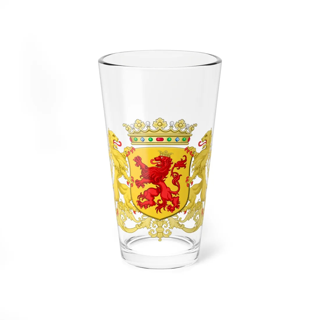 Coat of arms of South Holland (Netherlands) (Coat of Arms) Pint Glass 16oz 16oz - Go Mug Yourself