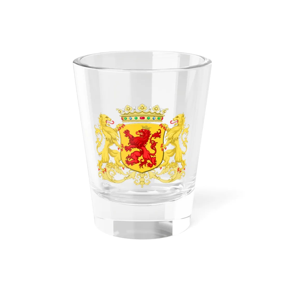Coat of arms of South Holland (Netherlands) (Coat of Arms) Shot Glass 1.5oz 1.5oz - Go Mug Yourself