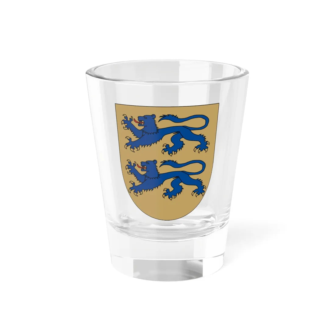 Coat of arms of South Jutland (Denmark) (Coat of Arms) Shot Glass 1.5oz 1.5oz - Go Mug Yourself