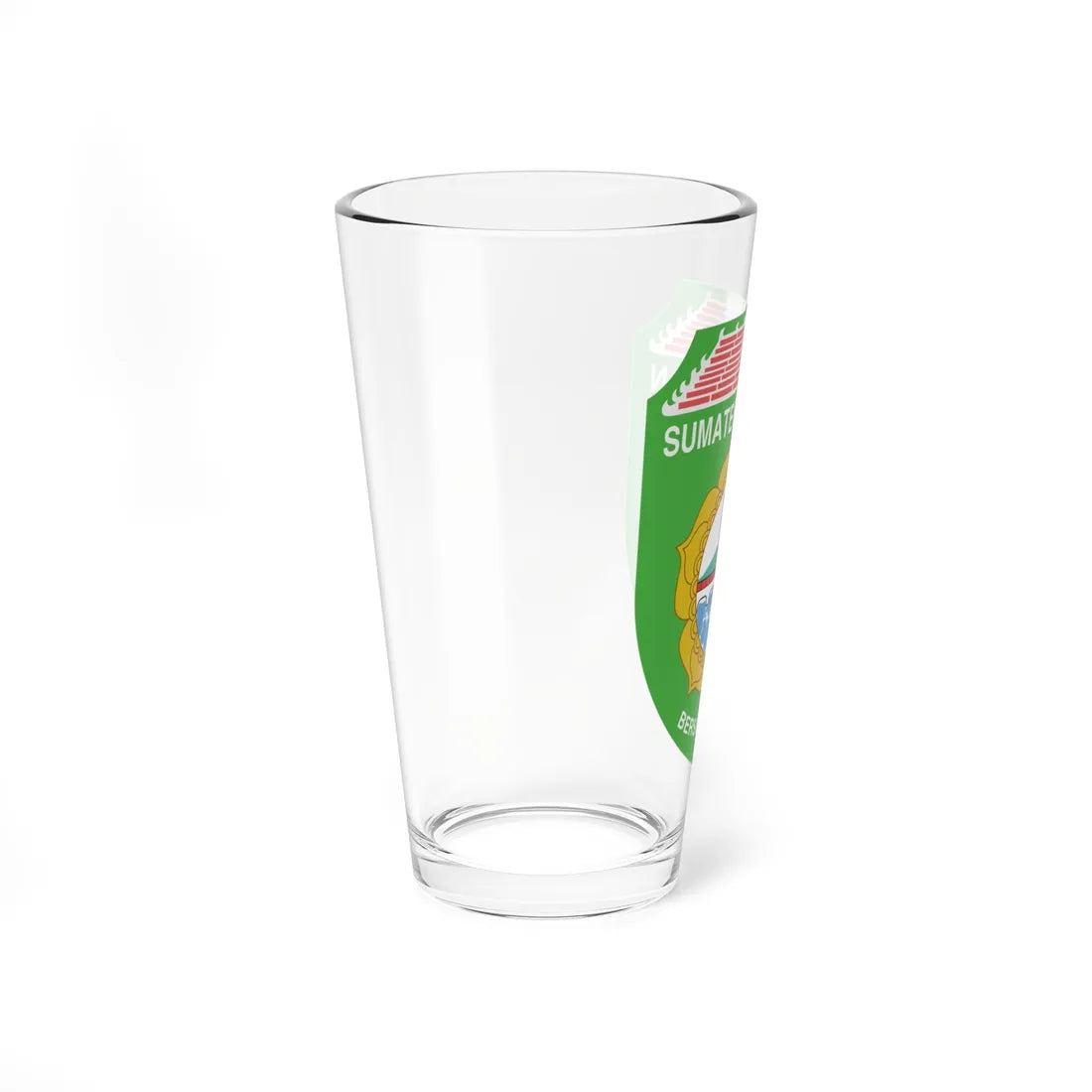 Coat of arms of South Sumatra (Indonesia) (Coat of Arms) Pint Glass 16oz - Go Mug Yourself