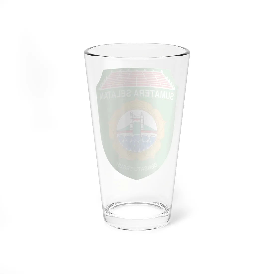 Coat of arms of South Sumatra (Indonesia) (Coat of Arms) Pint Glass 16oz - Go Mug Yourself