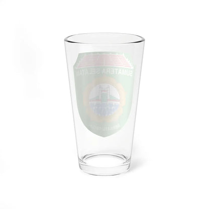 Coat of arms of South Sumatra (Indonesia) (Coat of Arms) Pint Glass 16oz - Go Mug Yourself
