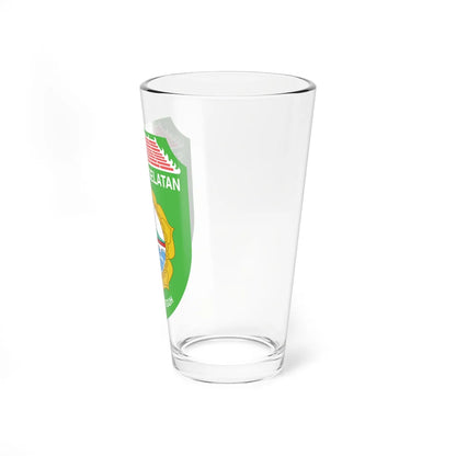 Coat of arms of South Sumatra (Indonesia) (Coat of Arms) Pint Glass 16oz - Go Mug Yourself