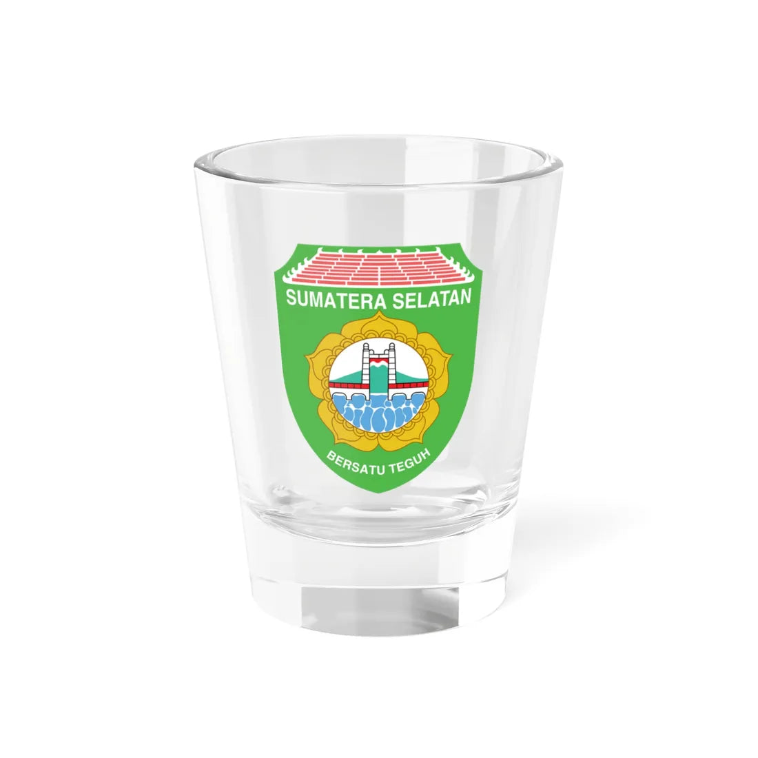 Coat of arms of South Sumatra (Indonesia) (Coat of Arms) Shot Glass 1.5oz 1.5oz - Go Mug Yourself