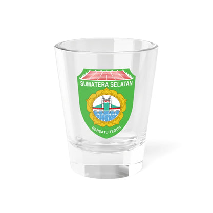Coat of arms of South Sumatra (Indonesia) (Coat of Arms) Shot Glass 1.5oz - Go Mug Yourself