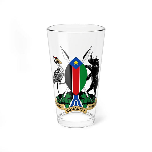 Coat of arms of Southern Sudan 2005 proposal (South Sudan) (Coat of Arms) Pint Glass 16oz 16oz - Go Mug Yourself