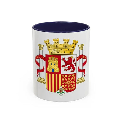 Coat of Arms of Spain (1868-1870 and 1873-1874) - Accent Coffee Mug 11oz Navy - Go Mug Yourself