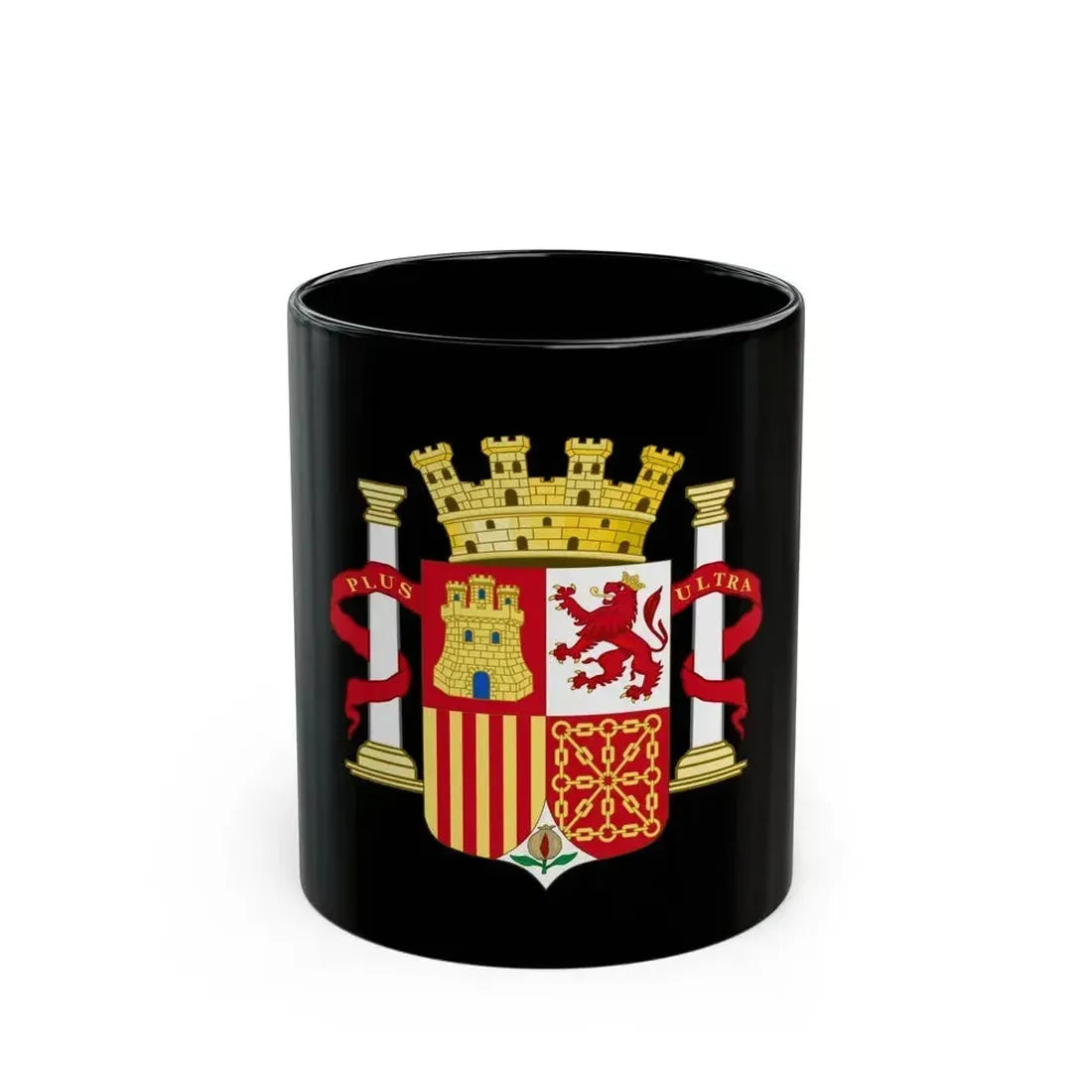 Coat of Arms of Spain (1868-1870 and 1873-1874) - Black Coffee Mug 11oz - Go Mug Yourself