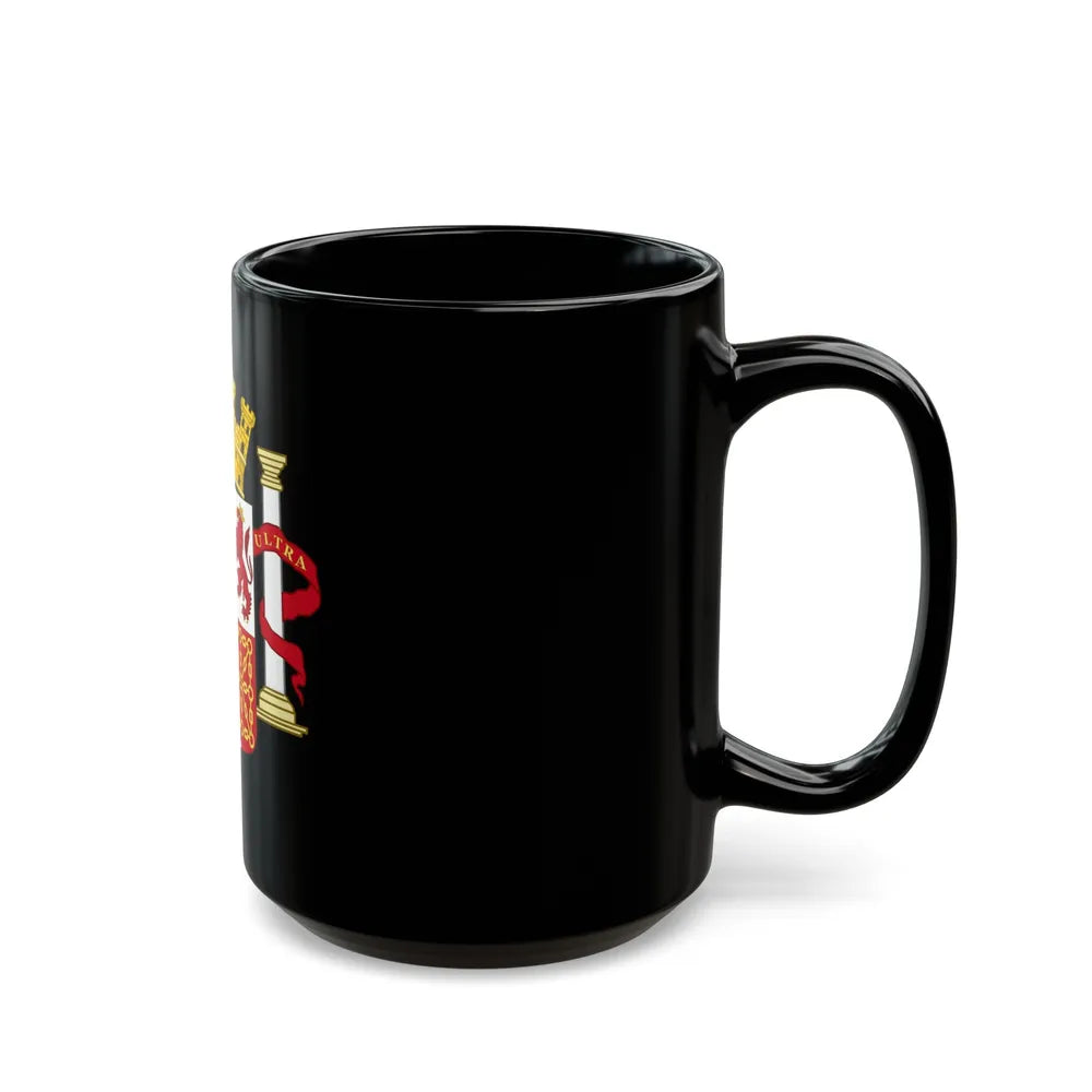 Coat of Arms of Spain (1868-1870 and 1873-1874) - Black Coffee Mug-Go Mug Yourself