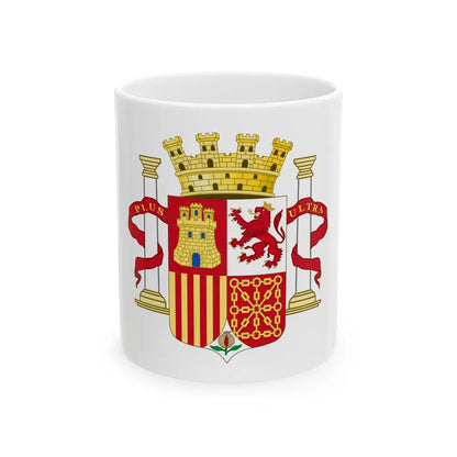 Coat of Arms of Spain (1868-1870 and 1873-1874) - White Coffee Mug-11oz-Go Mug Yourself