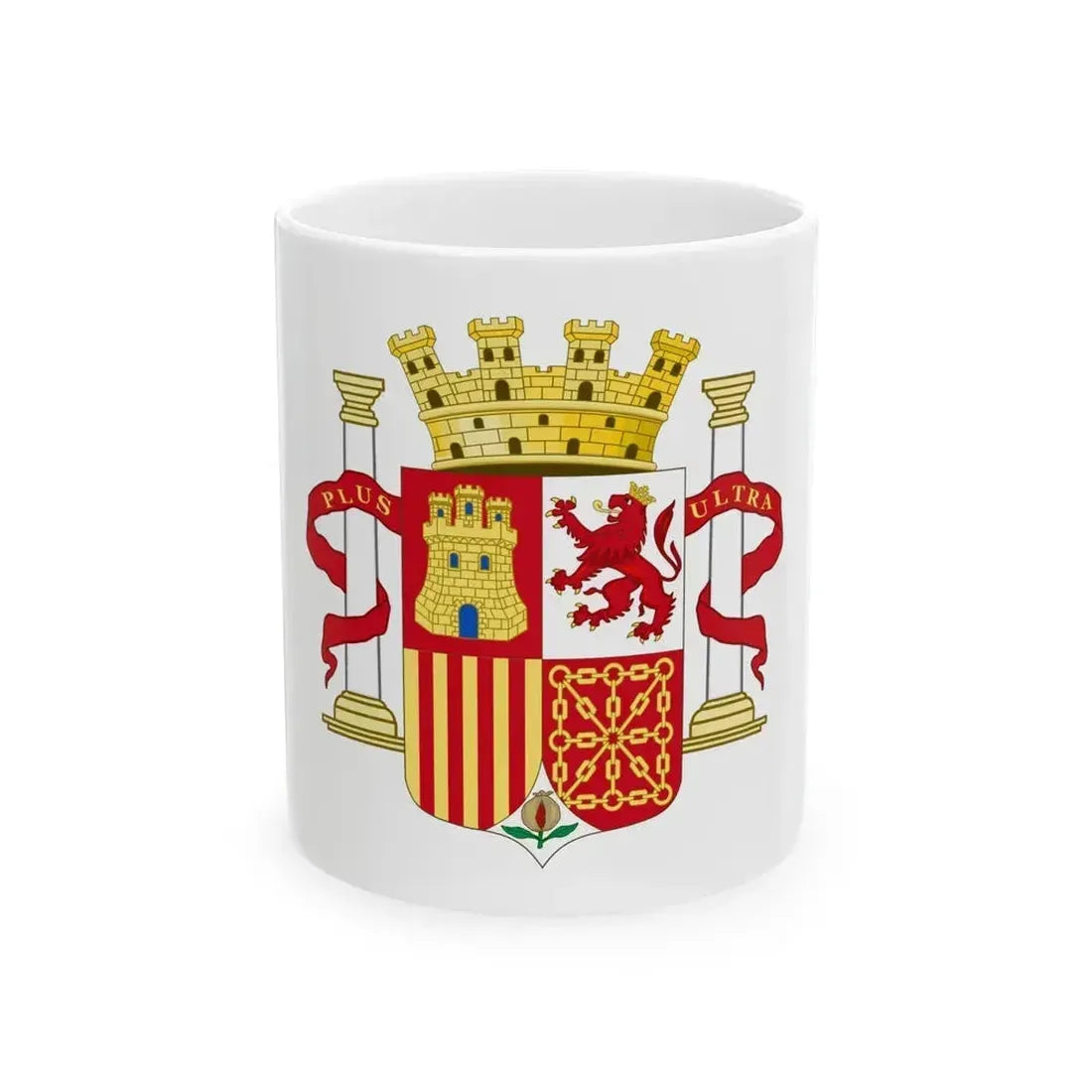 Coat of Arms of Spain (1868-1870 and 1873-1874) - White Coffee Mug 11oz - Go Mug Yourself