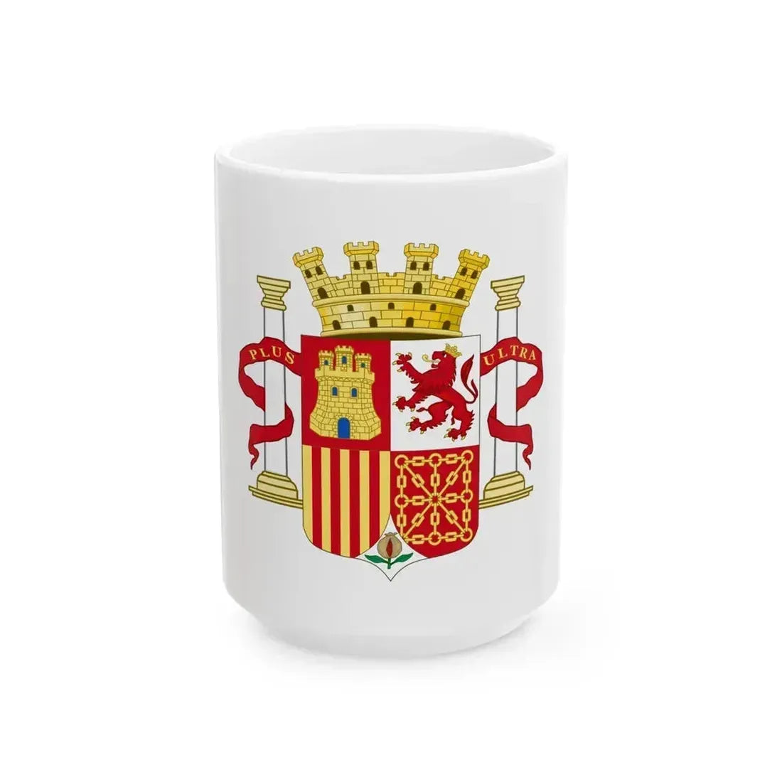 Coat of Arms of Spain (1868-1870 and 1873-1874) - White Coffee Mug 15oz - Go Mug Yourself