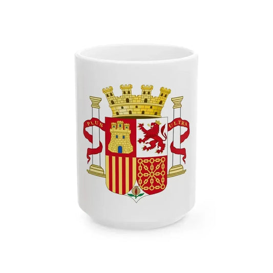 Coat of Arms of Spain (1868-1870 and 1873-1874) - White Coffee Mug 15oz - Go Mug Yourself