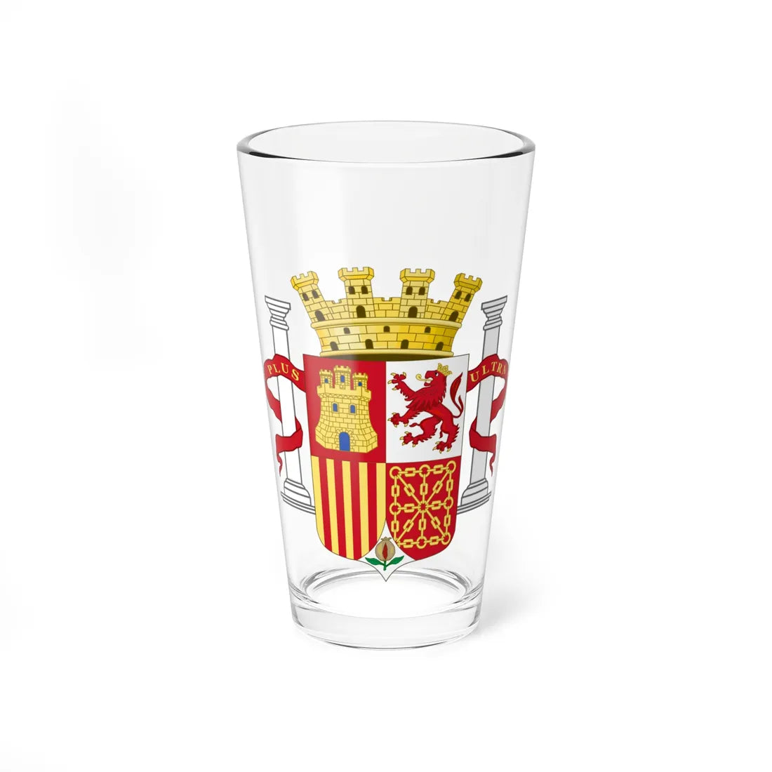Coat of Arms of Spain 1868-1870 and 18731874 (Spain) (Coat of Arms) Pint Glass 16oz 16oz - Go Mug Yourself