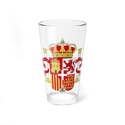 Coat of Arms of Spain 1871-1873 Pillars of Hercules Variant (Spain) (Coat of Arms) Pint Glass 16oz 16oz - Go Mug Yourself