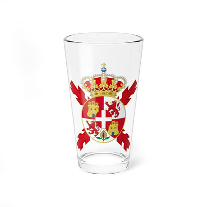 Coat of arms of Spain 1871-1873-Version of the Colours (Spain) (Coat of Arms) Pint Glass 16oz 16oz - Go Mug Yourself