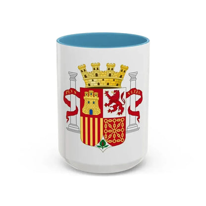 Coat of Arms of Spain (1931-1939) - Accent Coffee Mug 15oz Light Blue - Go Mug Yourself