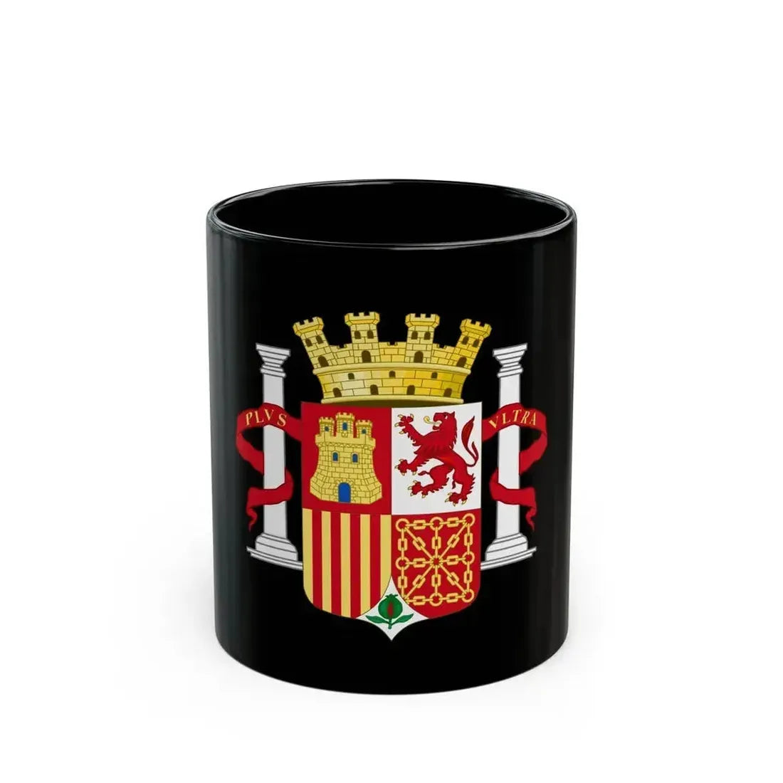 Coat of Arms of Spain (1931-1939) - Black Coffee Mug 11oz - Go Mug Yourself