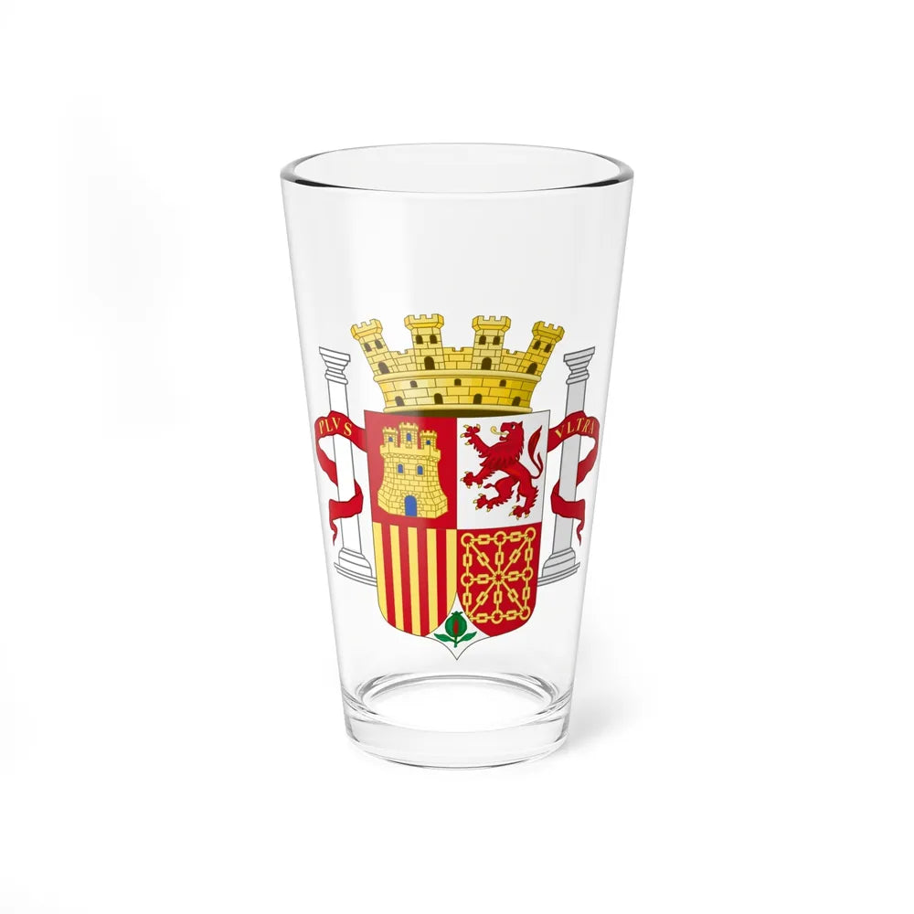 Coat of Arms of Spain (1931-1939) - Pint Glass 16oz-16oz-Go Mug Yourself