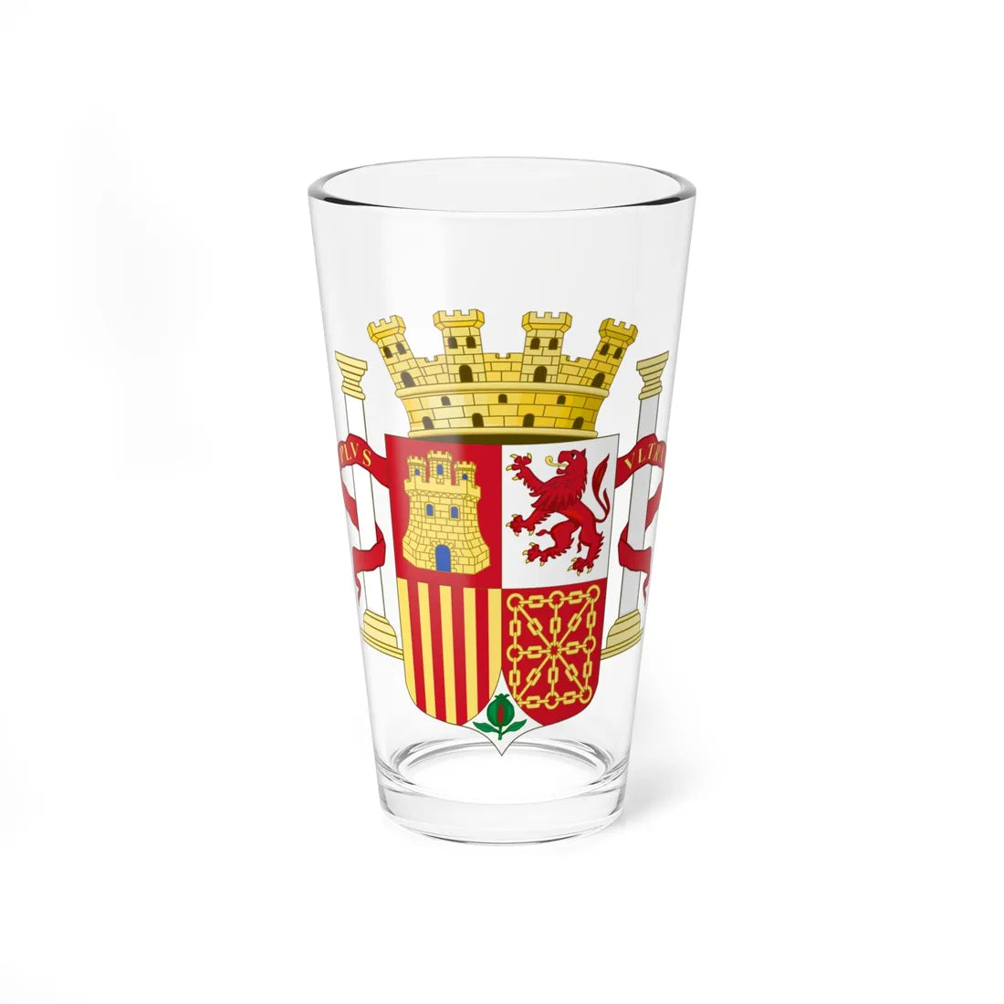 Coat of Arms of Spain 1931-1939 (Spain) (Coat of Arms) Pint Glass 16oz 16oz - Go Mug Yourself