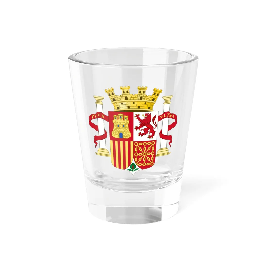 Coat of Arms of Spain 1931-1939 (Spain) (Coat of Arms) Shot Glass 1.5oz 1.5oz - Go Mug Yourself