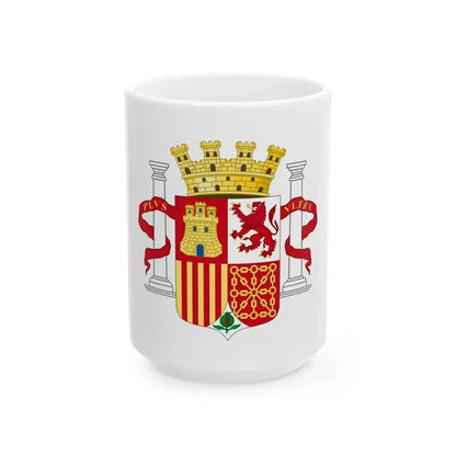 Coat of Arms of Spain (1931-1939) - White Coffee Mug 15oz - Go Mug Yourself