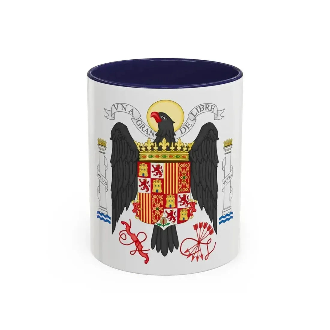 Coat of Arms of Spain (1939-1945) - Accent Coffee Mug 11oz Navy - Go Mug Yourself