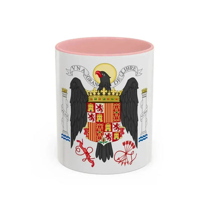 Coat of Arms of Spain (1939-1945) - Accent Coffee Mug 11oz Pink - Go Mug Yourself