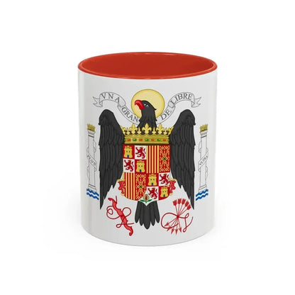 Coat of Arms of Spain (1939-1945) - Accent Coffee Mug 11oz Red - Go Mug Yourself
