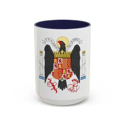 Coat of Arms of Spain (1939-1945) - Accent Coffee Mug 15oz Navy - Go Mug Yourself