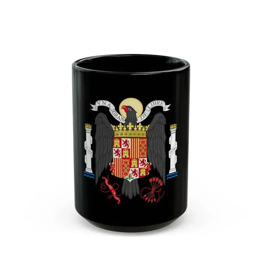Coat of Arms of Spain (1939-1945) - Black Coffee Mug 15oz - Go Mug Yourself
