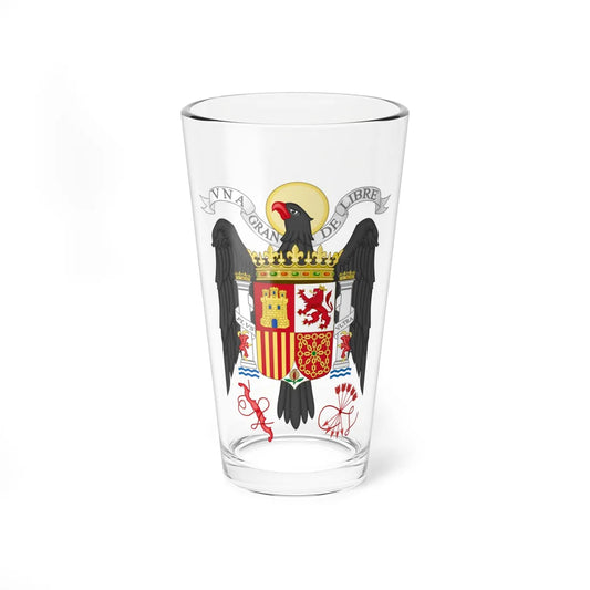 Coat of Arms of Spain 1939-1945-Bureaucratic Variant (Spain) (Coat of Arms) Pint Glass 16oz 16oz - Go Mug Yourself