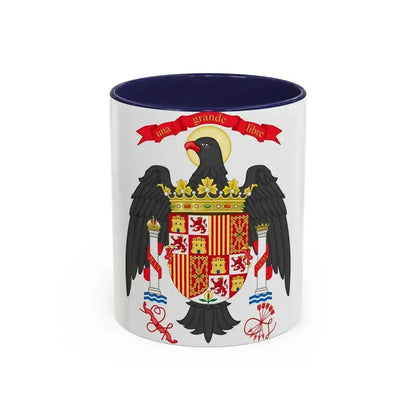 Coat of Arms of Spain (1977-1981) - Accent Coffee Mug 11oz Navy - Go Mug Yourself