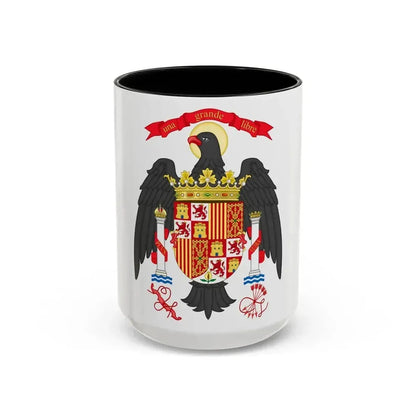 Coat of Arms of Spain (1977-1981) - Accent Coffee Mug 15oz Black - Go Mug Yourself