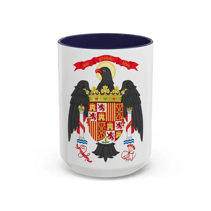 Coat of Arms of Spain (1977-1981) - Accent Coffee Mug 15oz Navy - Go Mug Yourself