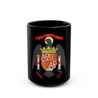 Coat of Arms of Spain (1977-1981) - Black Coffee Mug 15oz - Go Mug Yourself