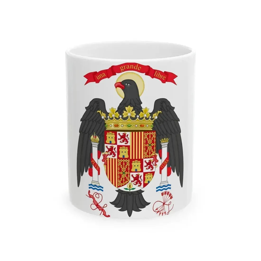 Coat of Arms of Spain (1977-1981) - White Coffee Mug 11oz - Go Mug Yourself