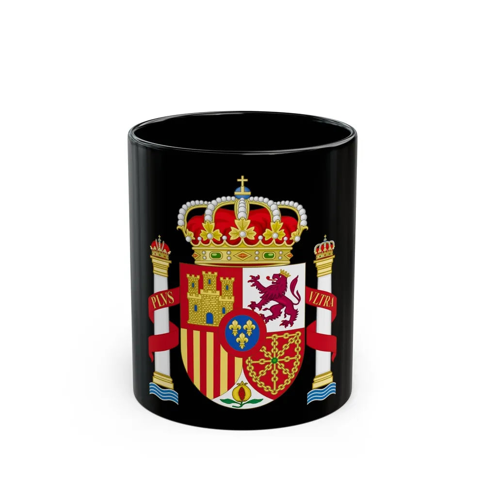 Coat of Arms of Spain - Black Coffee Mug-11oz-Go Mug Yourself