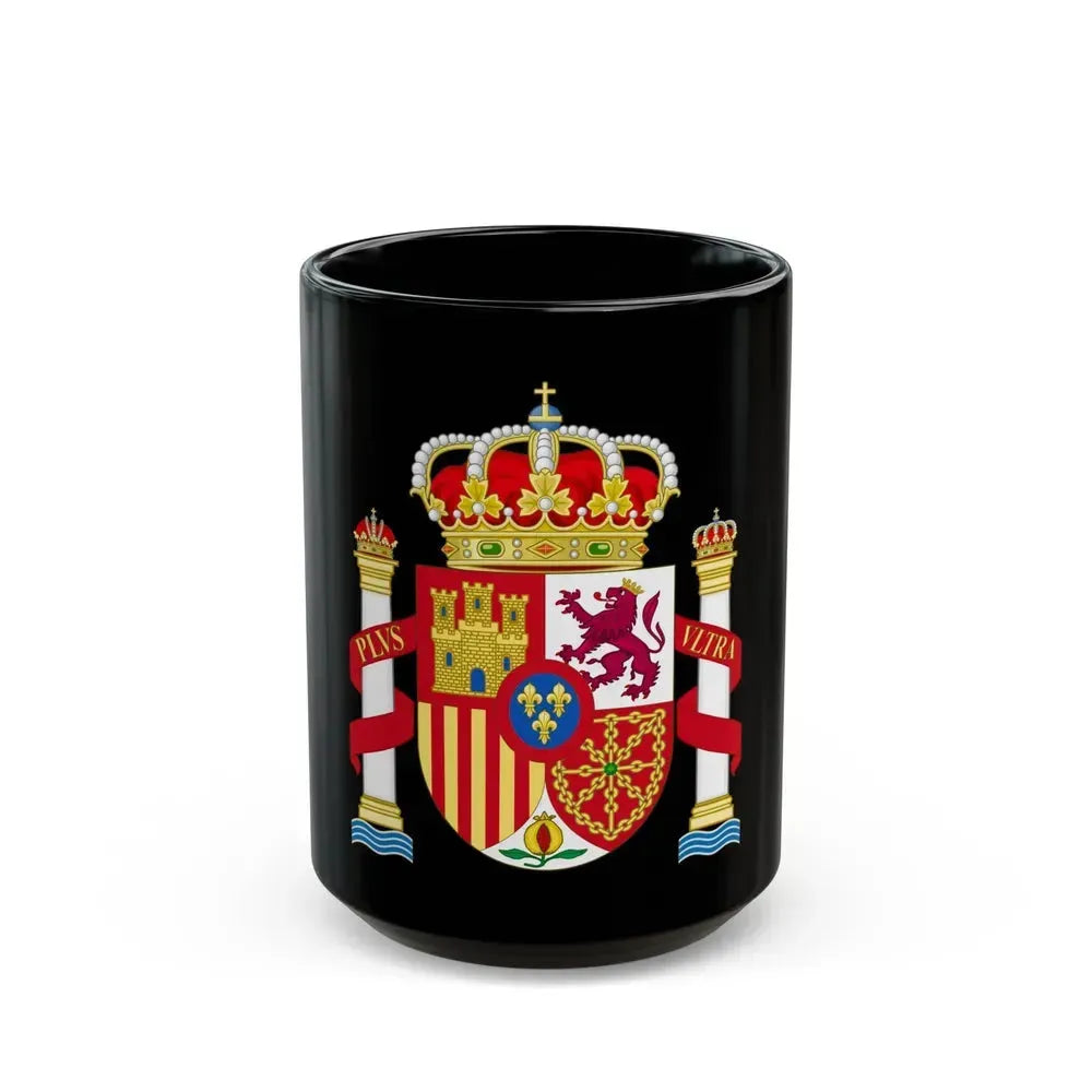 Coat of Arms of Spain - Black Coffee Mug 15oz - Go Mug Yourself