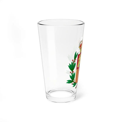 Coat of Arms of Spain c.1883-1931 Laurel Variant (Spain) (Coat of Arms) Pint Glass 16oz - Go Mug Yourself