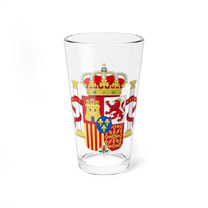 Coat of Arms of Spain c.1883-1931 Pillars of Hercules Variant (Spain) (Coat of Arms) Pint Glass 16oz 16oz - Go Mug Yourself