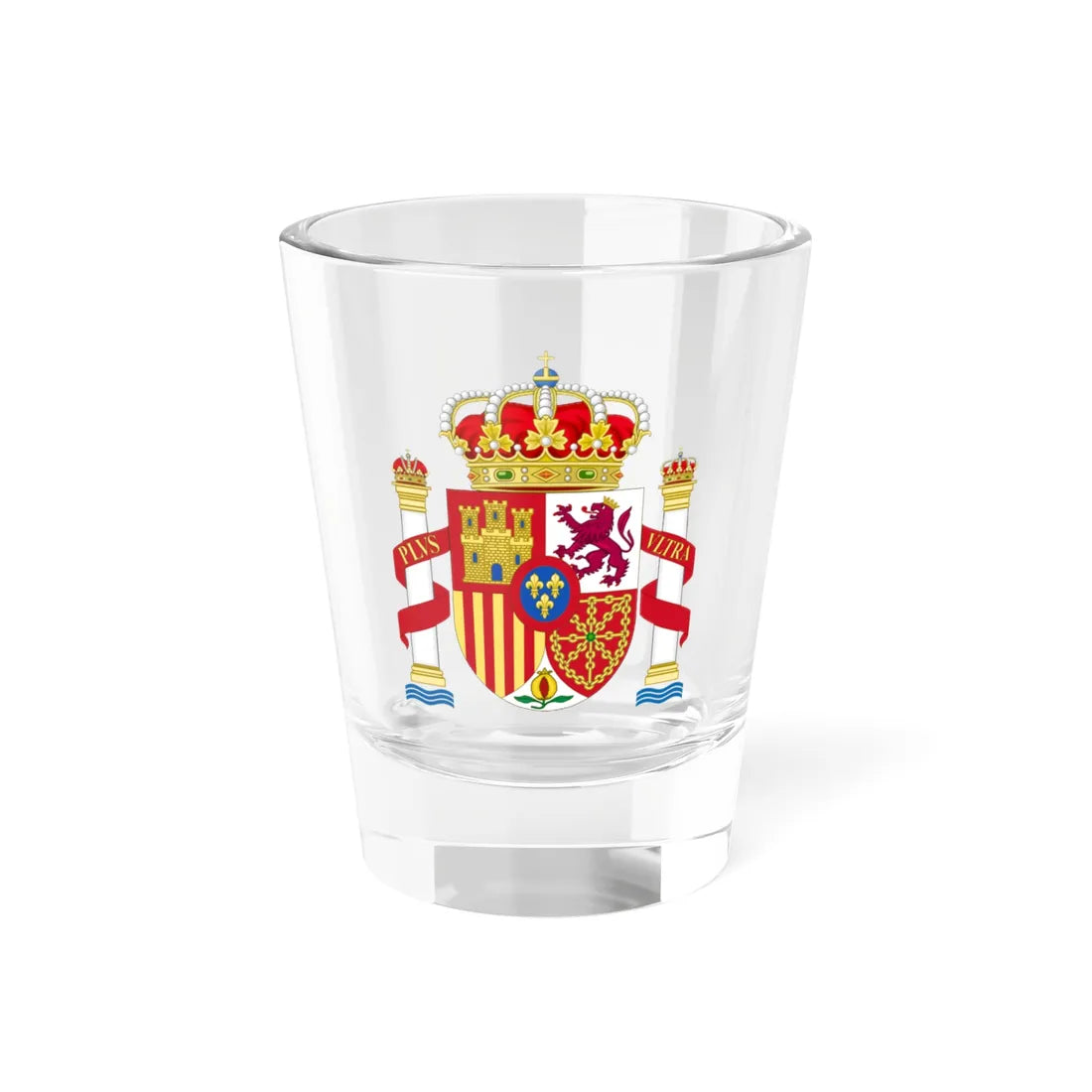 Coat of Arms of Spain (Spain) (Coat of Arms) Shot Glass 1.5oz 1.5oz - Go Mug Yourself