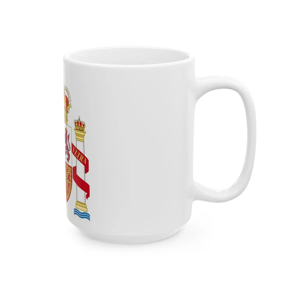 Coat of Arms of Spain - White Coffee Mug-Go Mug Yourself