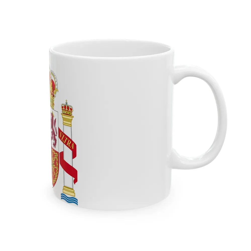 Coat of Arms of Spain - White Coffee Mug-Go Mug Yourself