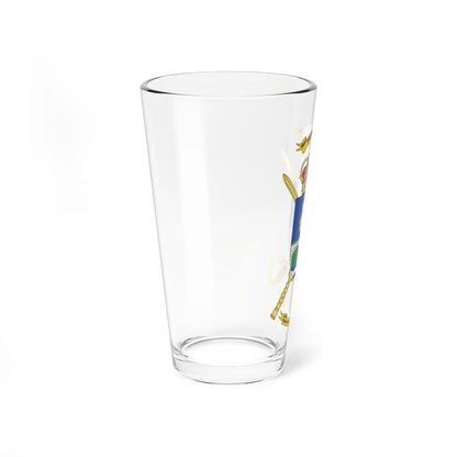 Coat of Arms of Spanish Army Melilla Construction Command (Spain) (Coat of Arms) Pint Glass 16oz - Go Mug Yourself