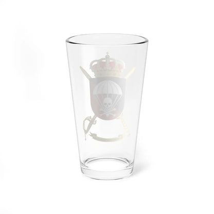 Coat of Arms of Spanish Army Paratrooper Brigade Anti-Tank Defense Company (Spain) (Coat of Arms) Pint Glass 16oz - Go Mug Yourself