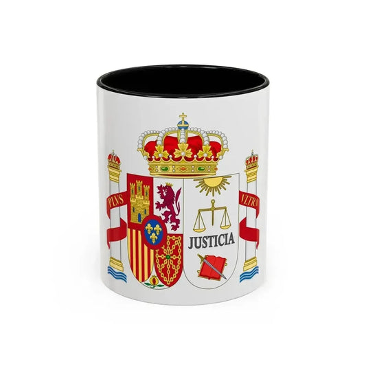 Coat of Arms of Spanish Judiciary Badges (Magistrates, Judges and Attorneys) - Accent Coffee Mug 11oz Black - Go Mug Yourself